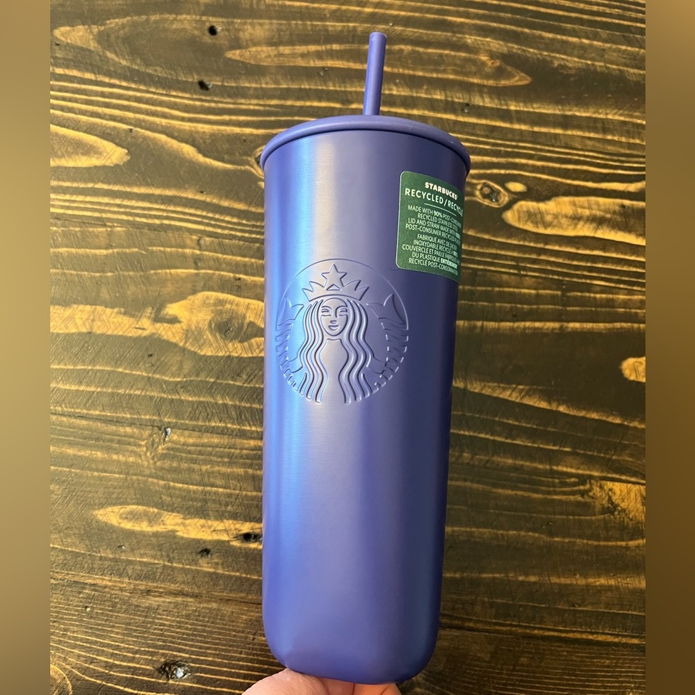 New Starbucks 24oz Purple Recycled Stainless Steel Tumbler